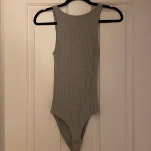 Abercrombie & Fitch High Neck Rib Bodysuit - Sz S